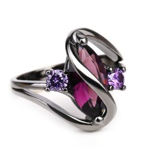 Noir Bloom Sapphire Ring