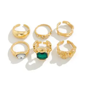 Rainbow Luxe Ring Set