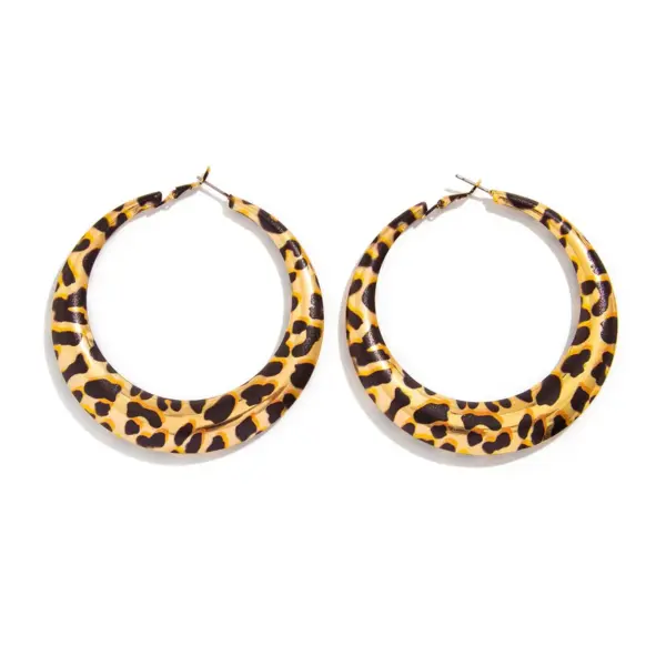 Wild Glam Leopard Earrings